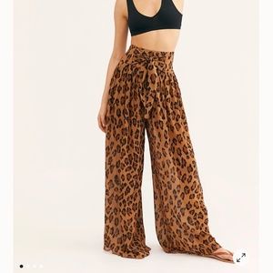 Free People Leopard Pants